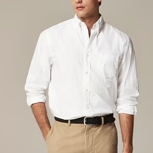 J. Crew Crisp White Button-Down Shirt
